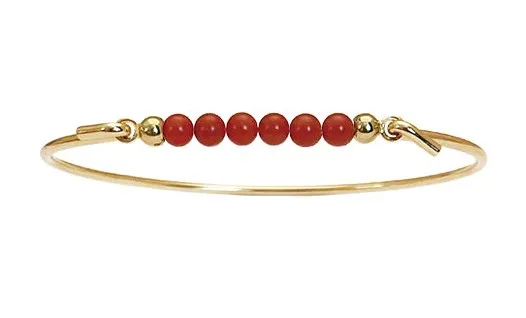 Heiring armring med koral top