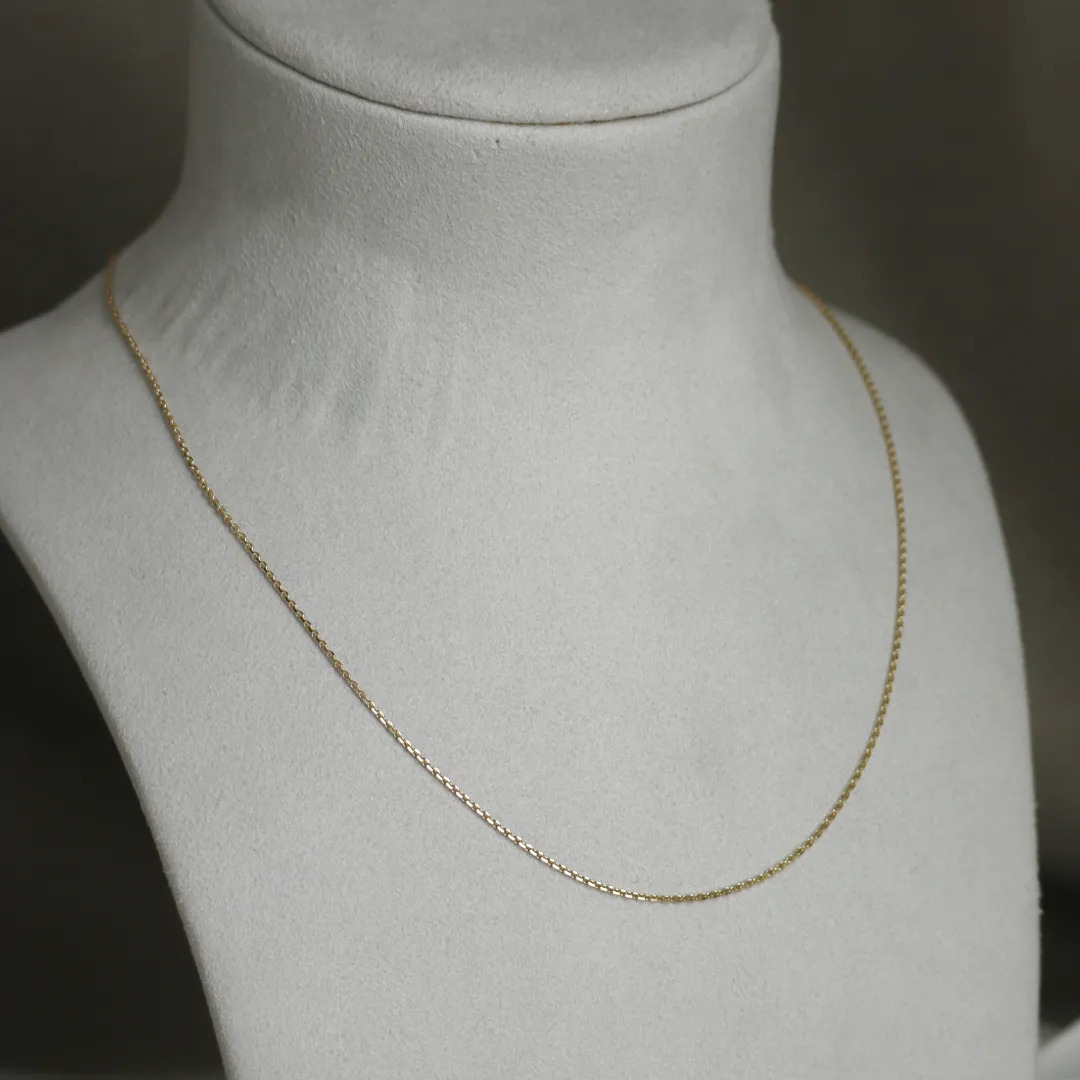 BNH Anker Facet Kæder 14 kt Guld 0,4 mm