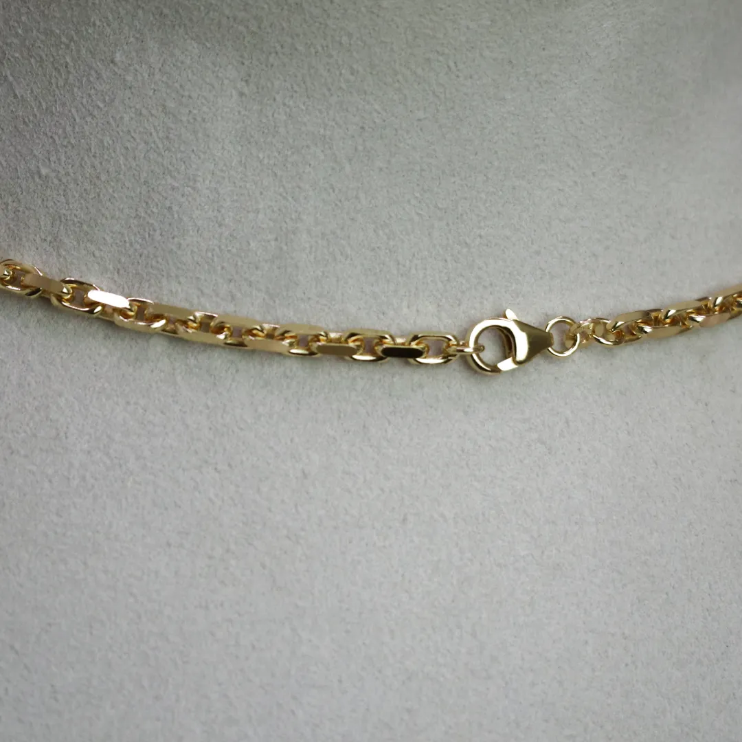 BNH Anker Facet Kæder 8 kt Guld 1,3 mm