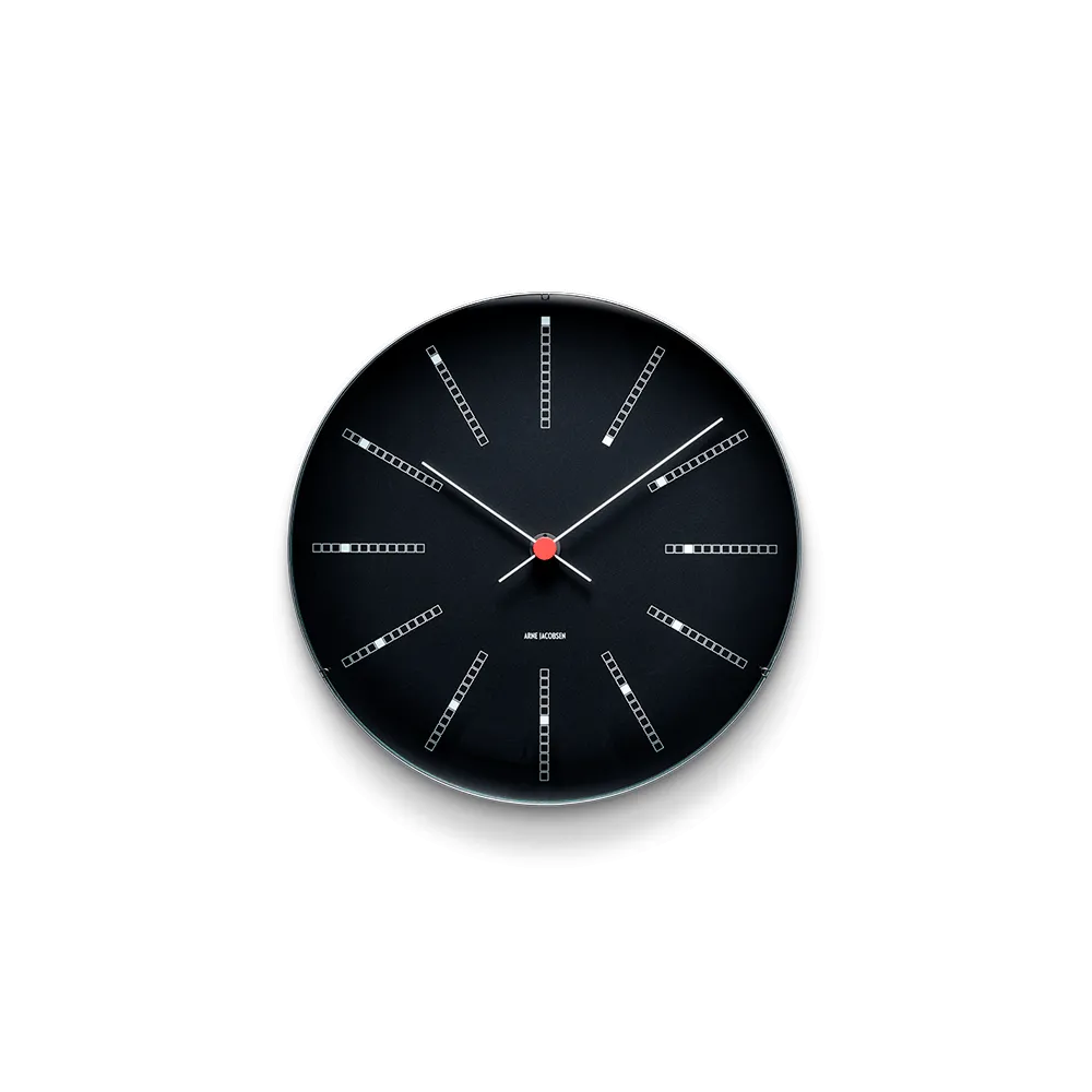Arne Jacobsen Bankers Vægur Sort 210 mm 43636