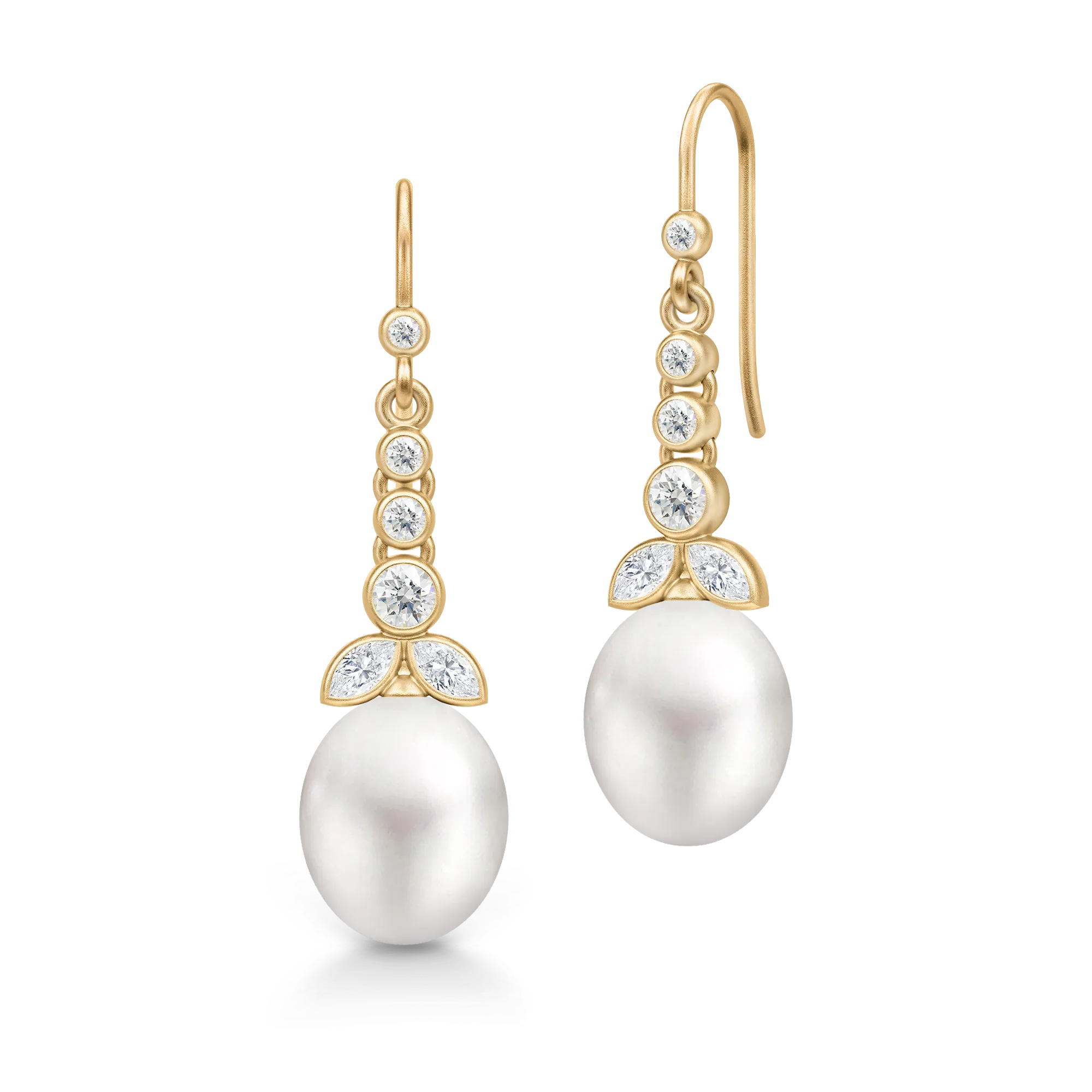 Julie Sandlau Treasure Øreringe White Pearl Forgyldt HKS710GDWHPL