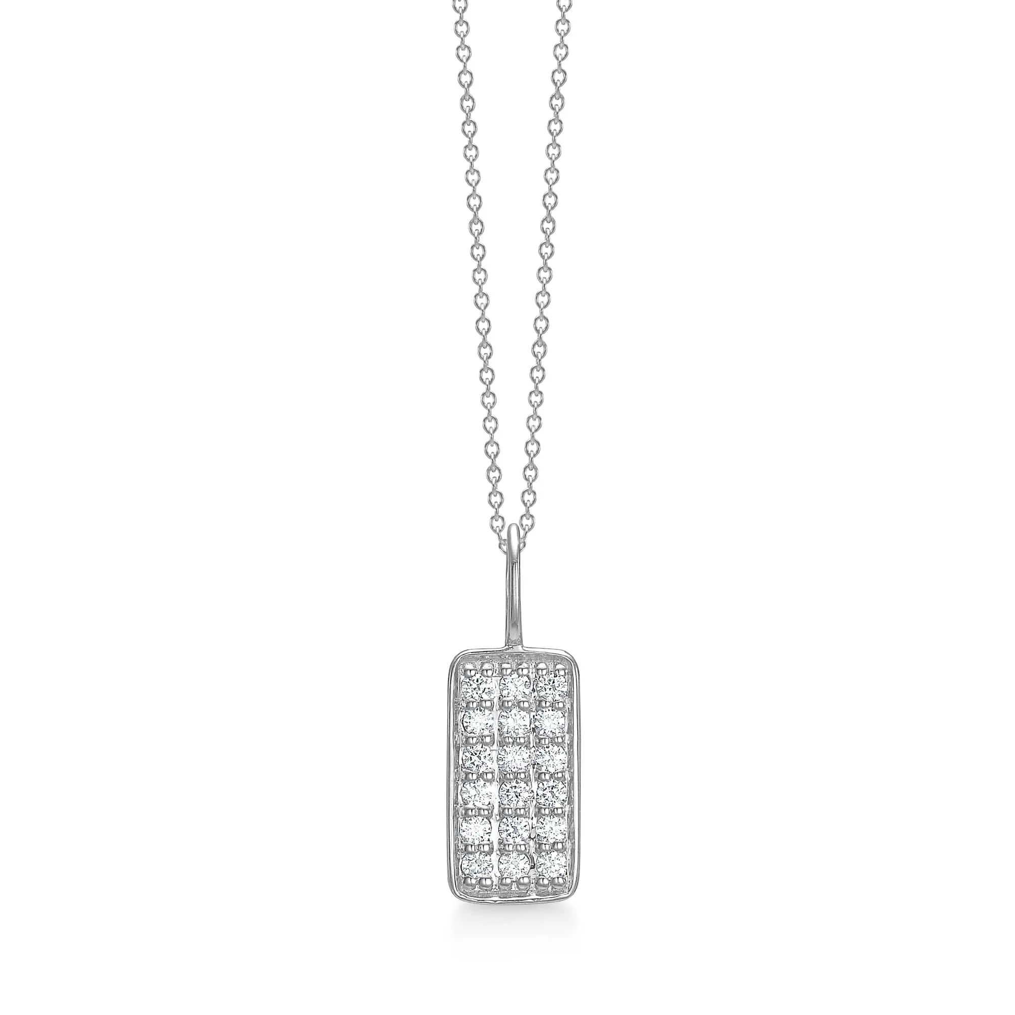 Ro Copenhagen Rock Square Diamant Vedhæng P108W109