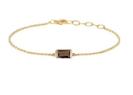 Heiring Square armbånd Smokey Quartz 52-9-25FG