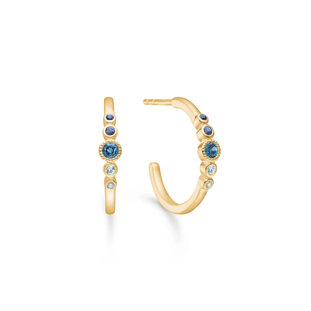 Mads Z Blue Poetry Øreringe 14kt. 1516181