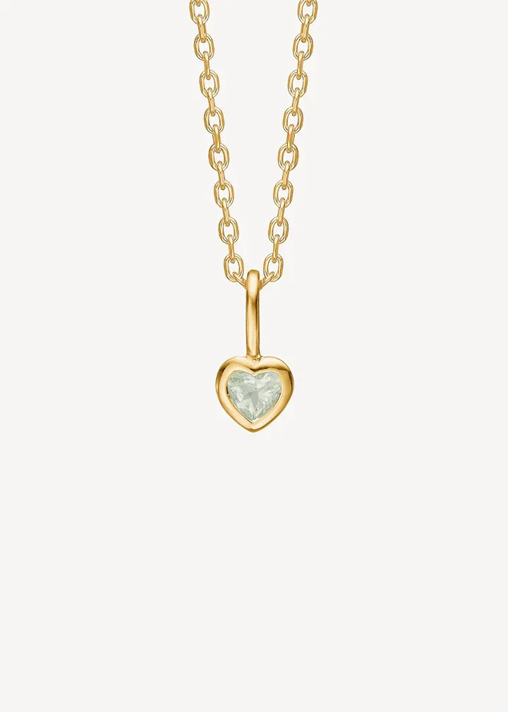 Carré 10 Karat Love Vedhæng Med Turmalin TL 4475 TR 3