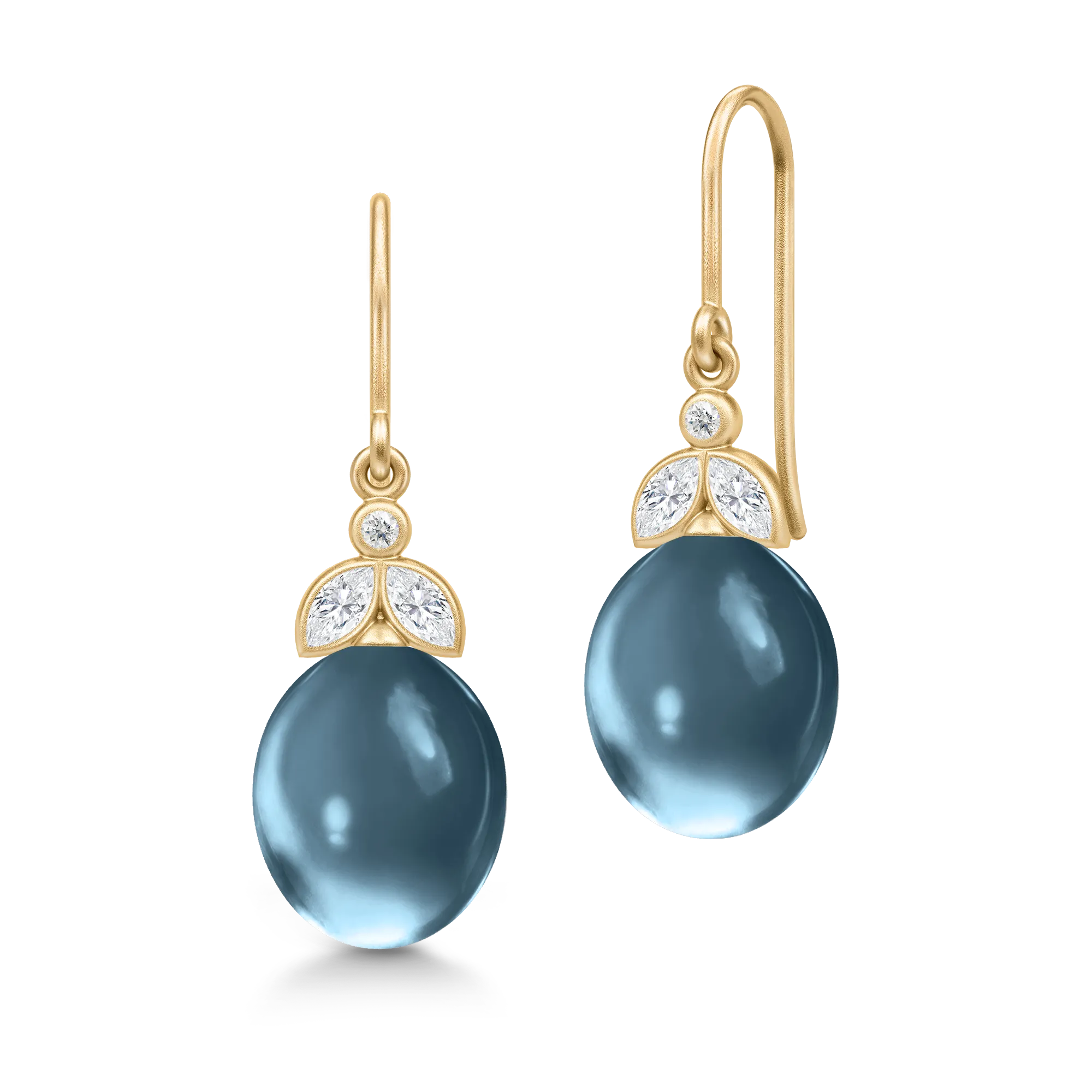 Julie Sandlau Tasha Øreringe London Blue Forgyldt HKS707GDLBCRCZ