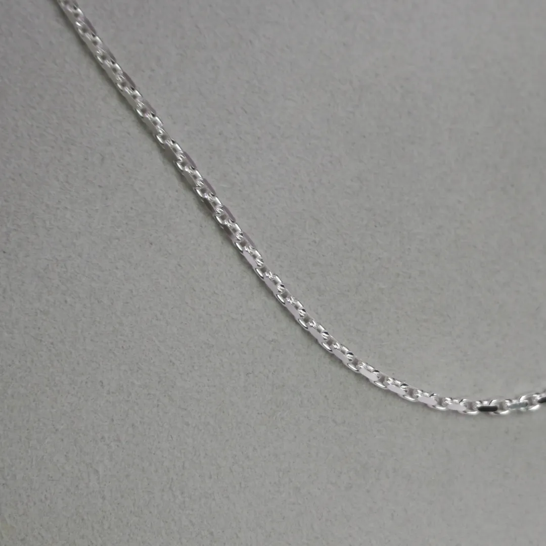 BNH Anker Facet Kæder 14 kt hvidguld 1,1 mm