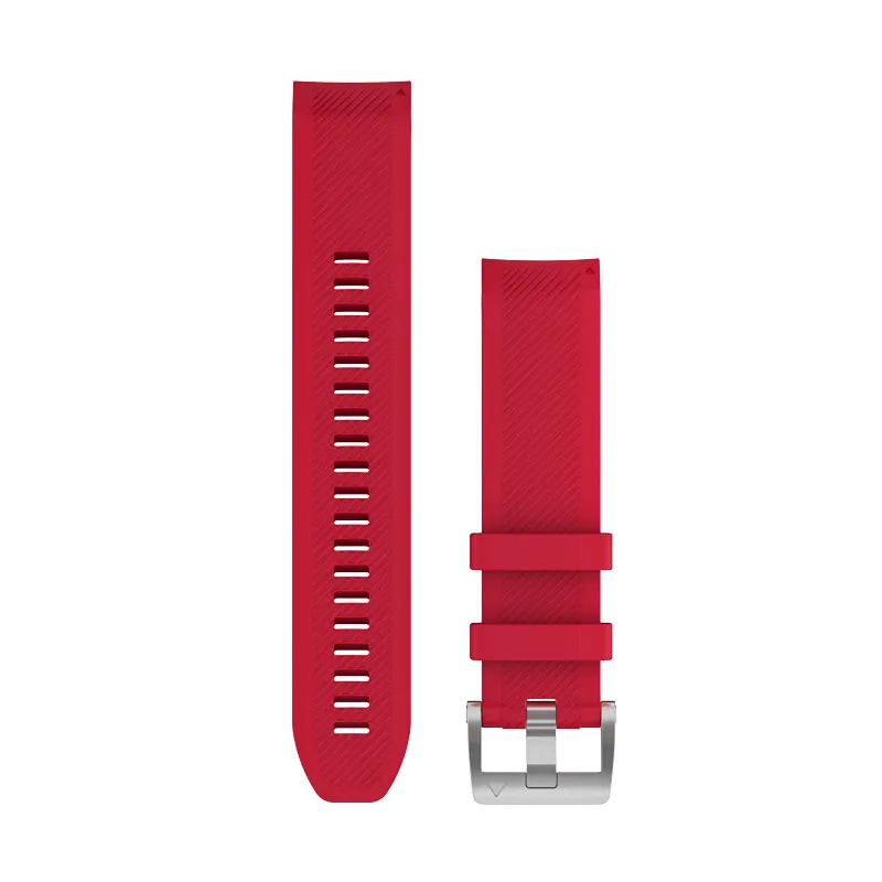 Garmin QuickFit 22 mm Silikone Urrem Plasmarød