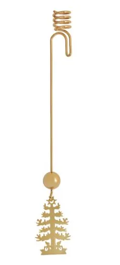 Nordahl Andersen Lysholder med Grantræ - forgyldt 98862592000