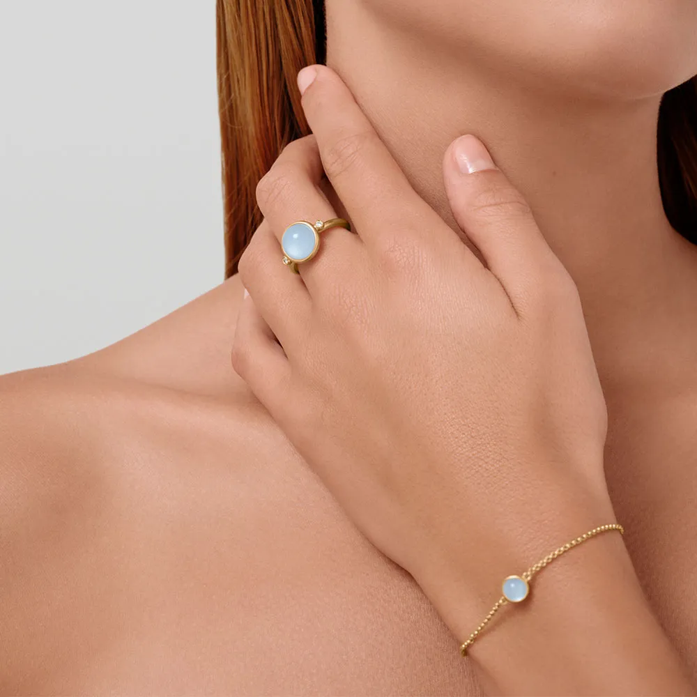 Julie Sandlau Prime Ring Milky Aqua RI248GDMLAQCRCZ