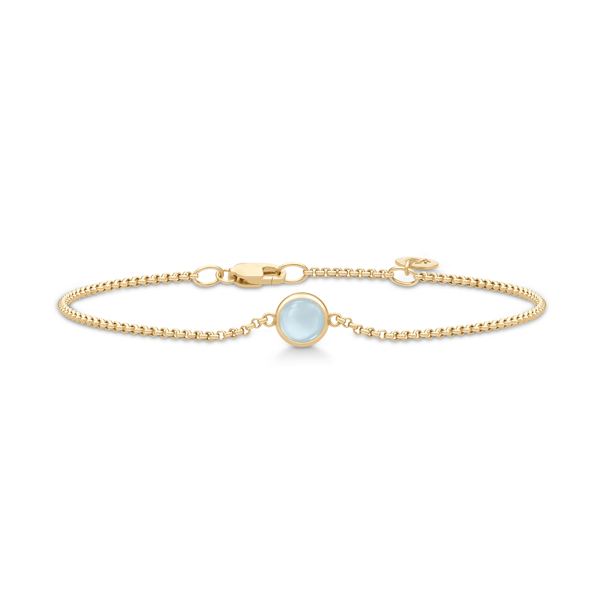 Julie Sandlau Primini Armbånd Milky Aqua BR258GDMLAQCR