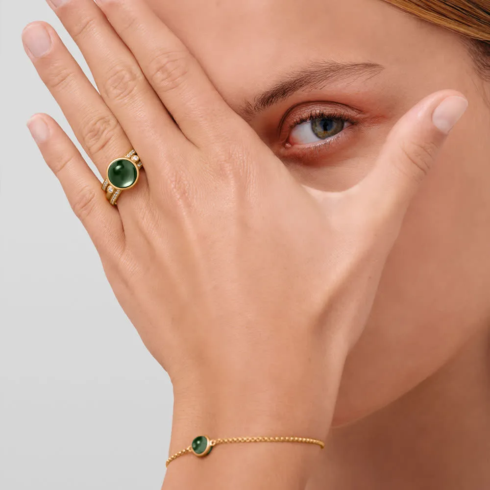 Julie Sandlau Primini Turmalin Armbånd Forgyldt BR258GDTMCR