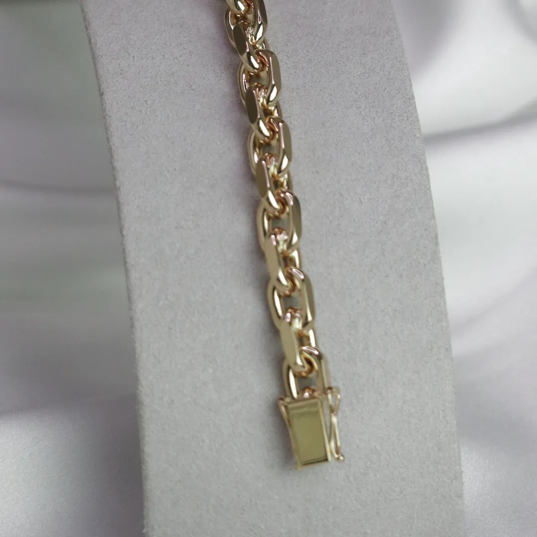BNH Anker Facet Kæder 14 kt Guld 2,5 mm